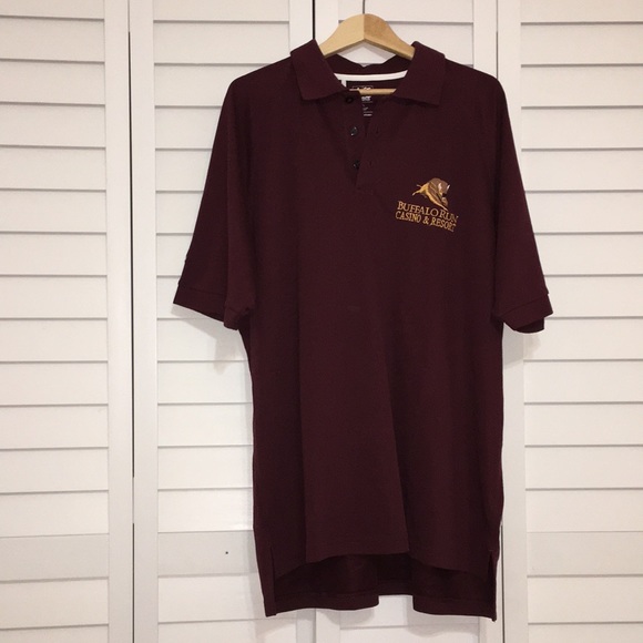 adidas Other - ADIDAS CLIMALITE COTTON BUFFALO RUN MAROON POLO